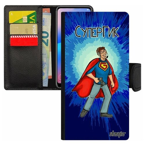 фото Чехол книжка на мобильный самсунг галакси s8 французский дизайн супергик юмор geek utaupia