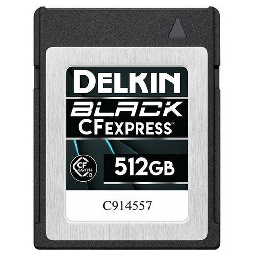 Карта памяти Delkin Devices Black CFexpress Type B 512GB карта памяти delkin devices black cfexpress type b 150gb