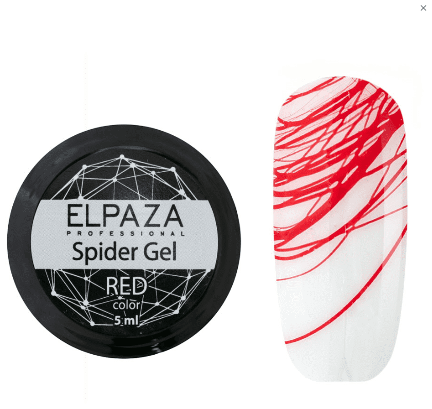 ELPAZA, Spider Gel (паутинка) Red (5 мл)