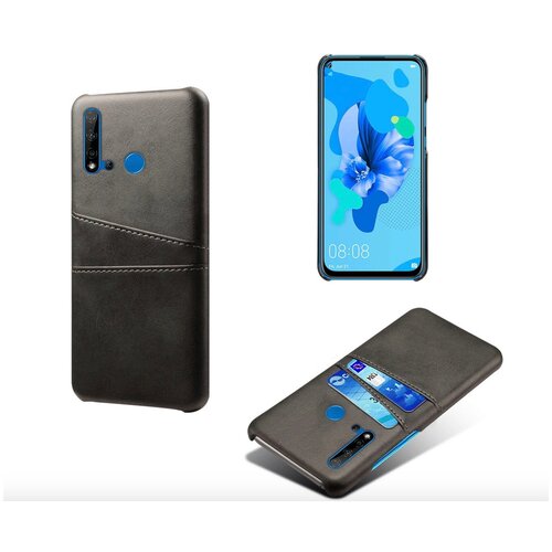 Чехол панель-накладка MyPads для Samsung Galaxy M20 SM-M205F (2019) из качественной импортной кожи с визитницей с отделением для банковских карт .