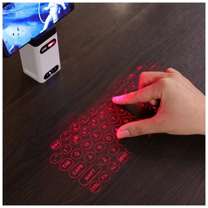 Беспроводная клавиатура LEING Bluetooth для Iphone ноутбука с функцией мыши лазерная