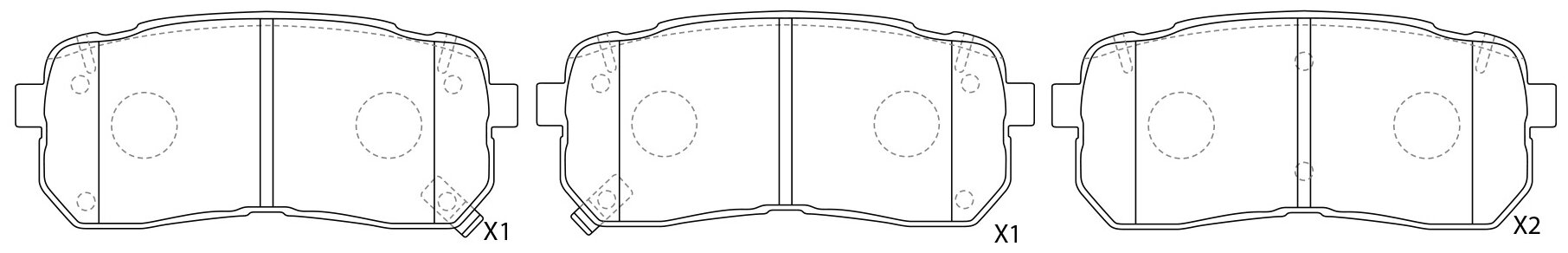 Дисковые тормозные колодки задние NIBK PN0457 (4 шт.)