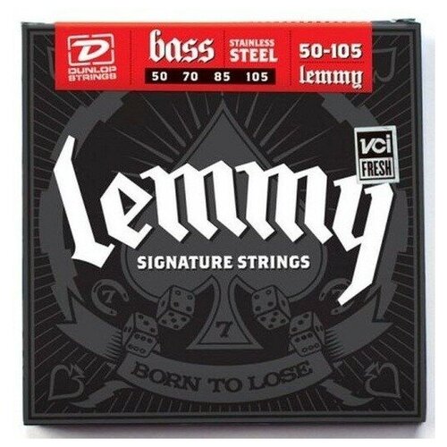 фото Dunlop lks50105 струны для бас-гитары lemmy kilmister 50-105