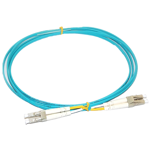 Кабель HP LC - LC, 2 м, голубой кабель hp lc to lc multi mode om3 2 fiber 2 0m 1 pack aj835a