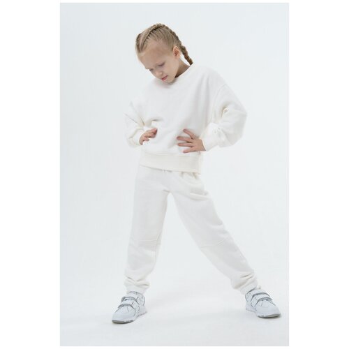 Хлопковый свитшот Ennergiia SS22-Kid01 Белый 122-128