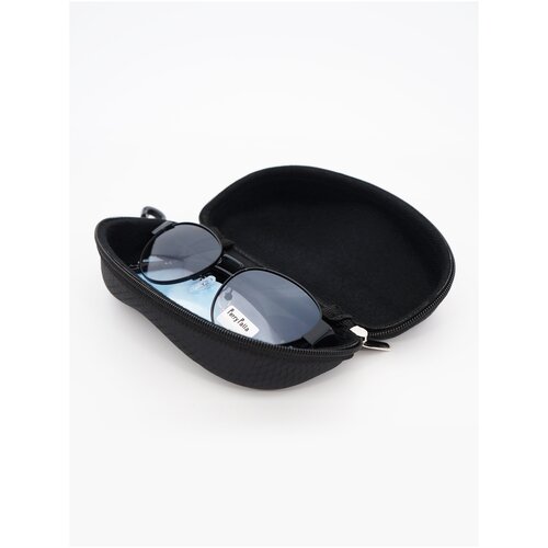 Солнцезащитные очки Premier, овальные, оправа: металл, черный