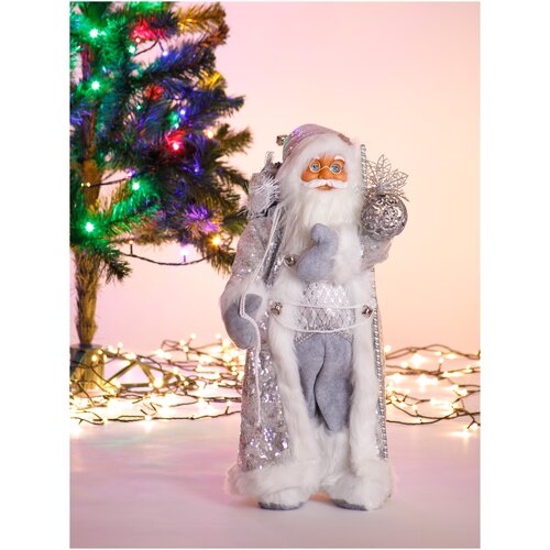 фото Игрушка "дед мороз" (60 см, серебристый костюм) 212416x тутси