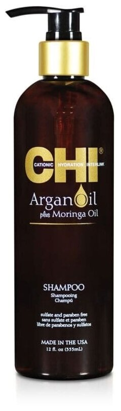 CHI Argan Oil Shampoo - Восстанавливающий шампунь на основе масла Аргана 340 мл