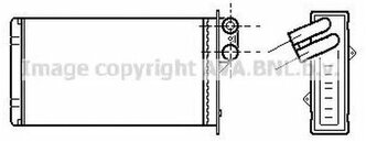 Радиатор печки Ava PEA6118 для Peugeot 405 II, 406
