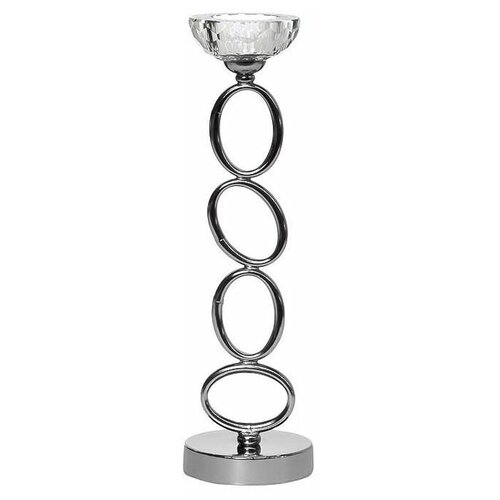 фото Подсвечник (серебро) кольца высота: 38 см garda decor