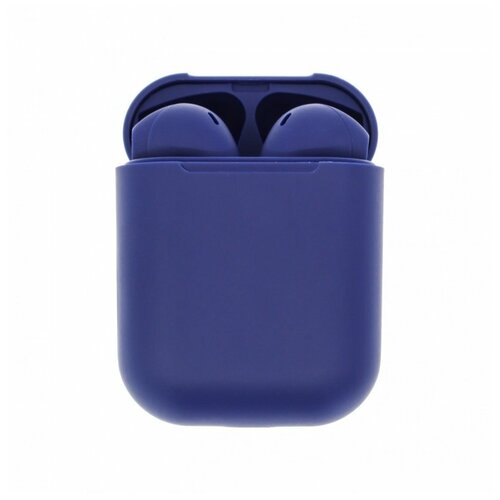 Наушники беспроводные TWS I12 с боксом для зарядки Bluetooth синий 69000₽