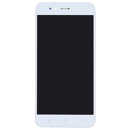 Дисплей для Xiaomi Mi A1 модуль с рамкой и тачскрином (белый)