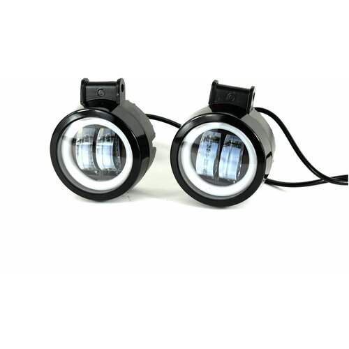 Фара противотуманная LED+ДХО Уаз Патриот (до 2014 года)к-т 2шт.