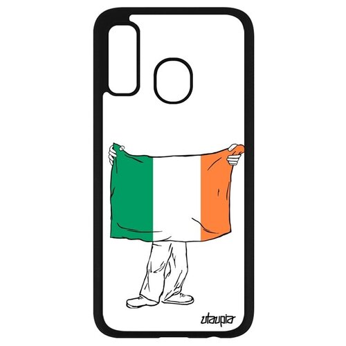 фото Противоударный чехол для мобильного // samsung galaxy a40 // "флаг ирландии с руками" страна стиль, utaupia, белый
