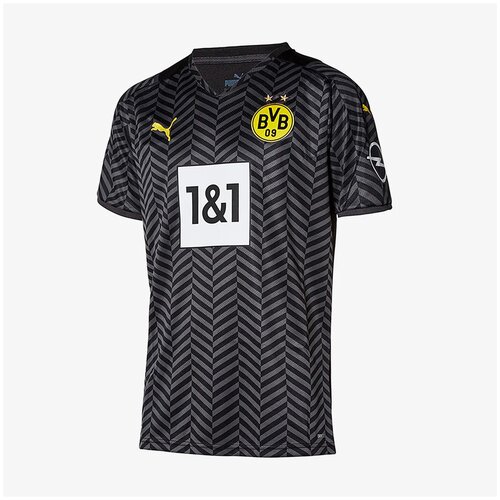 Футболка игровая выездная Puma Borussia Dortmund сезон 2021/2022, р-р M, Черный