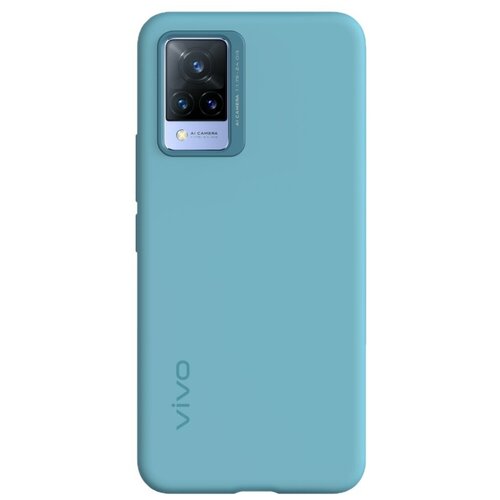 фото Чехол для телефона vivo v21 5g silicone cover light blue силиконовый