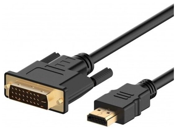 Кабель-адаптер Ks-is HDMI 19M DVI 25M (KS-468-2) 2м