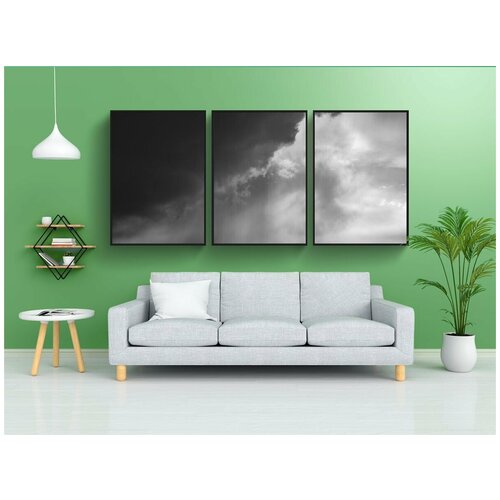 фото Набор модулных постеров для интерьера "небо, облака, буря" 60x90 см. в тубусе, без рамки lotsprints