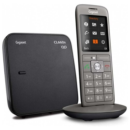 Радиотелефон Gigaset Dect CL660A SYS RUS черный автооветчик АОН