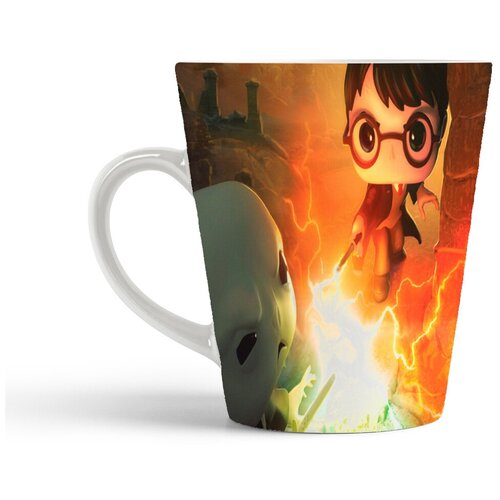 фото Кружка-латте coolpodarok films harry potter фильмы гарри поттер (гарри и воландеморт мульт)