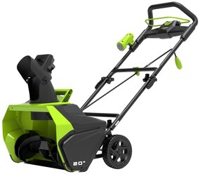 Снегоуборщик аккумуляторный greenworks GD40 2600607 с аккумулятором 4 А.ч, аккумулятор в комплекте