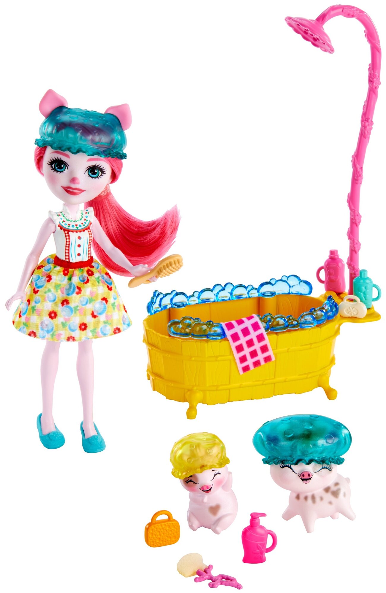 Игровой набор Mattel Enchantimals кукла+питомец с аксессуарами 4 вида GJX35