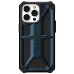 Чехол UAG Monarch Series Case для iPhone 13 Pro тёмно-синий (Mallard) - изображение