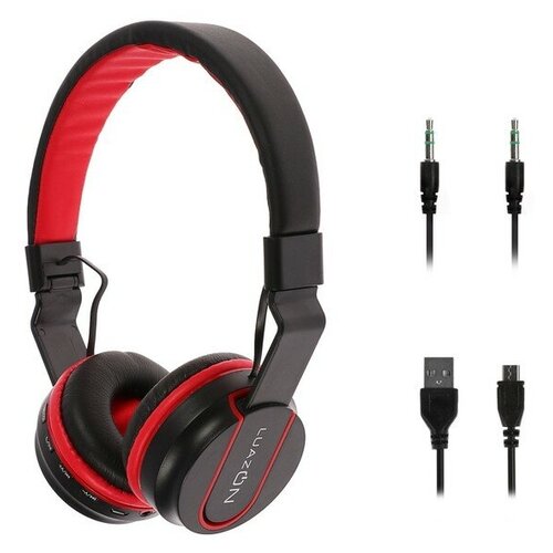 Беспроводные наушники Luazon RX-5 черныйкрасный 156700₽