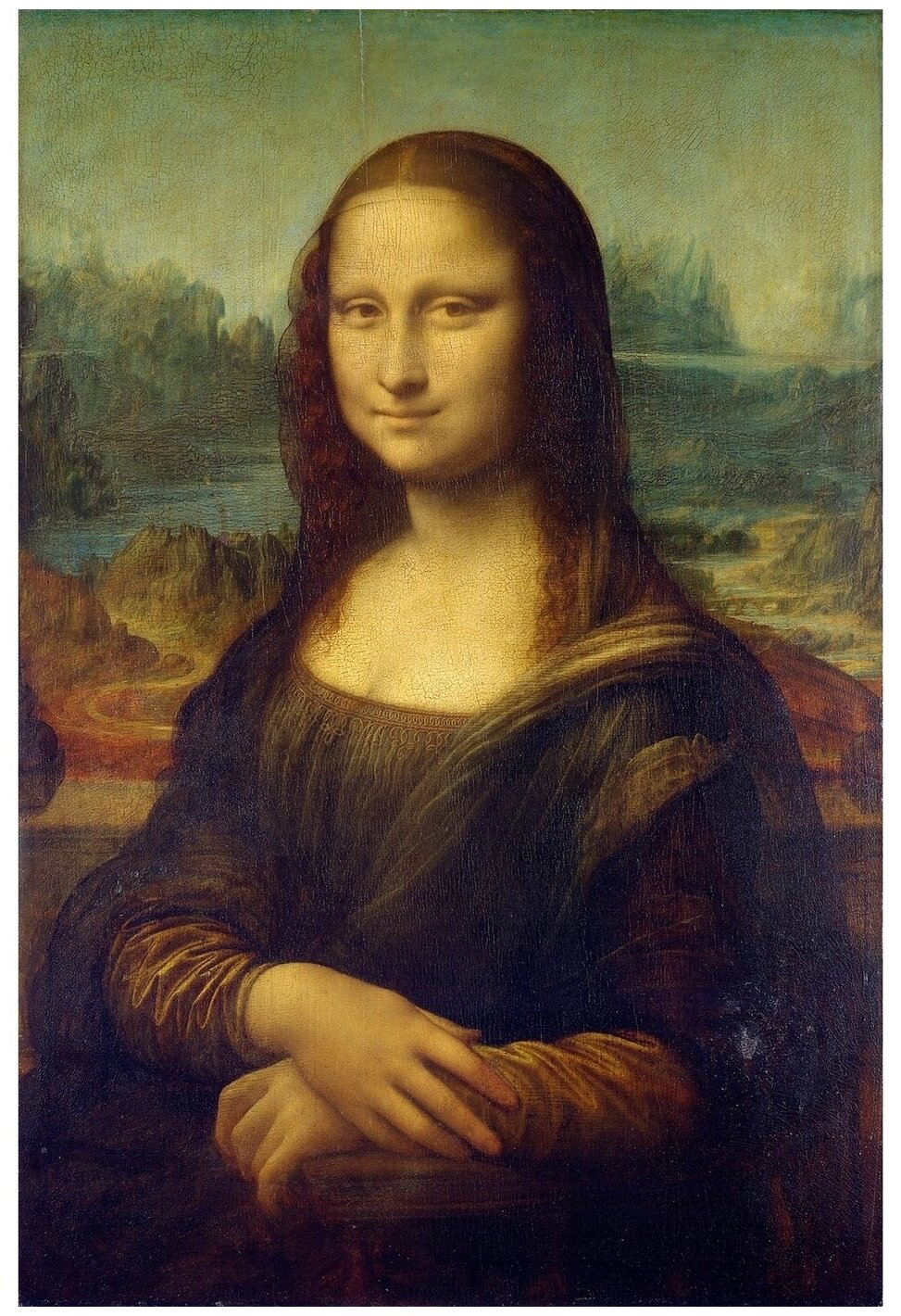 Картина по номерам на холсте Леонардо да винчи мона лиза 40 x 60