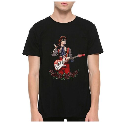 Футболка DreamShirts Дэвид Боуи Ziggy Stardust Мужская черная S