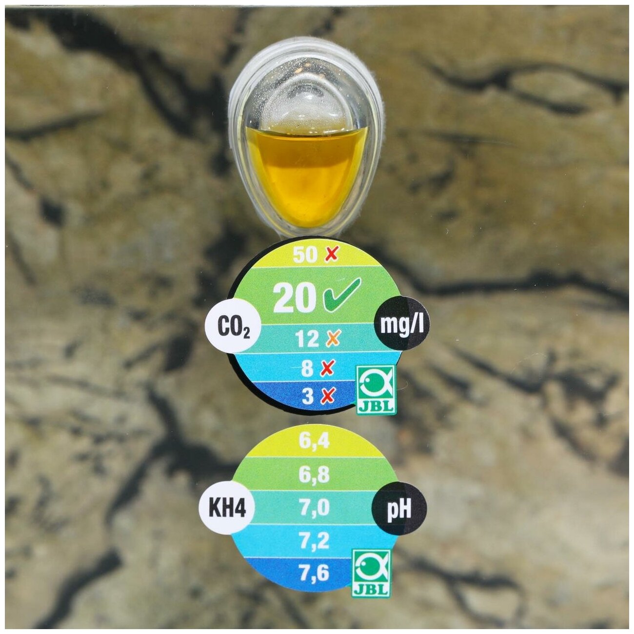 JBL ProAquaTest CO2/pH Permanent тесты для аквариумной воды, 95 г, набор - фотография № 4