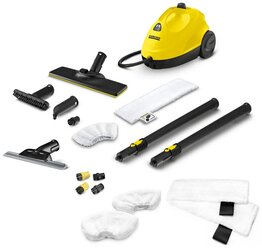 Пароочиститель для дома Karcher SC 2 EasyFix + аксессуары VELER: 2 салфетки для пола, 2 обтяжки для ручной