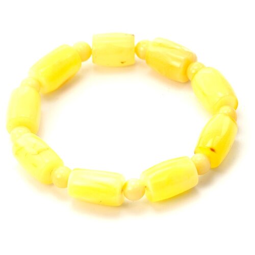 фото Amberholl браслет из натурального балтийского янтаря «шар и бочонок медовые»