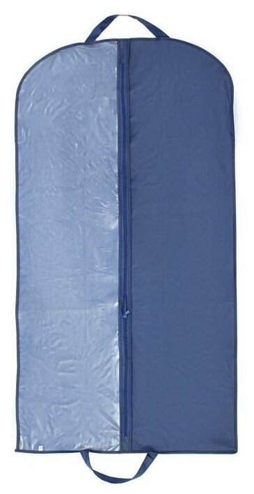 Чехол для одежды, 60×140 см, спанбонд, цвет синий