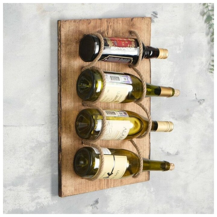 фото Добропаровъ Винная полка настенная, состаренная