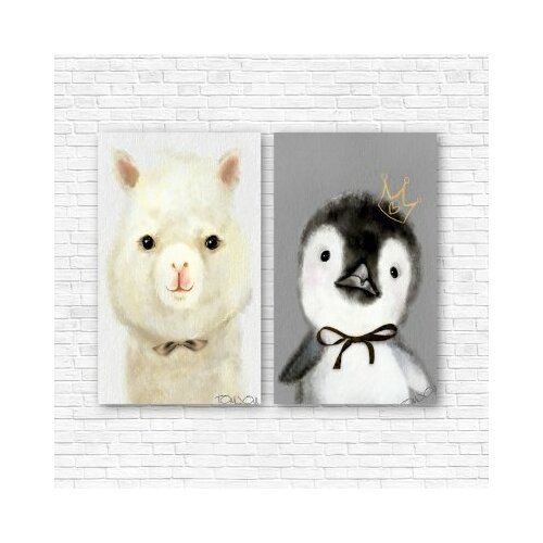 Модульная картина Милые детеныши