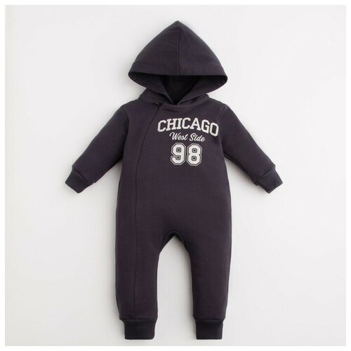 фото Комбинезон крошка я ny, рост 86-92 см, серый 7710877