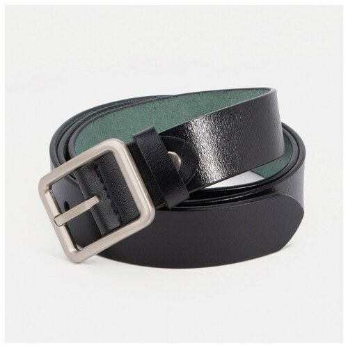 фото Ремень, ширина 3 см, винт, пряжка металл, цвет синий gorodok