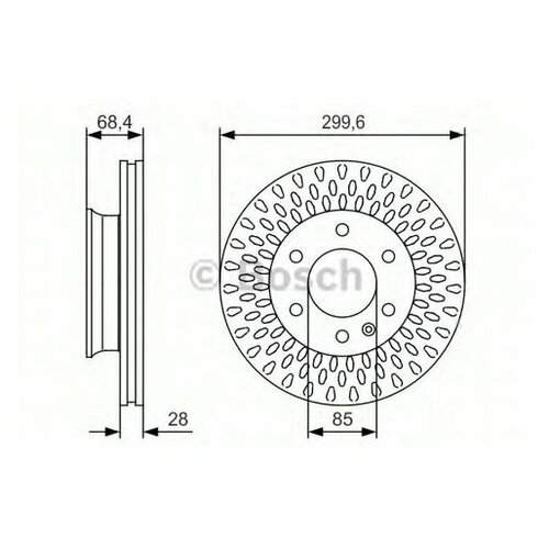 фото Тормозной диск bosch 0 986 479 r78 для mercedes sprinter 906,907; vw crafter 3035 2e, crafter 3050 2e,