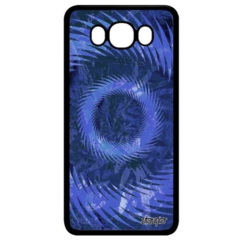 фото Необычный чехол на // samsung galaxy j7 2016 // "мандала спираль" символ кольцо, utaupia, синий