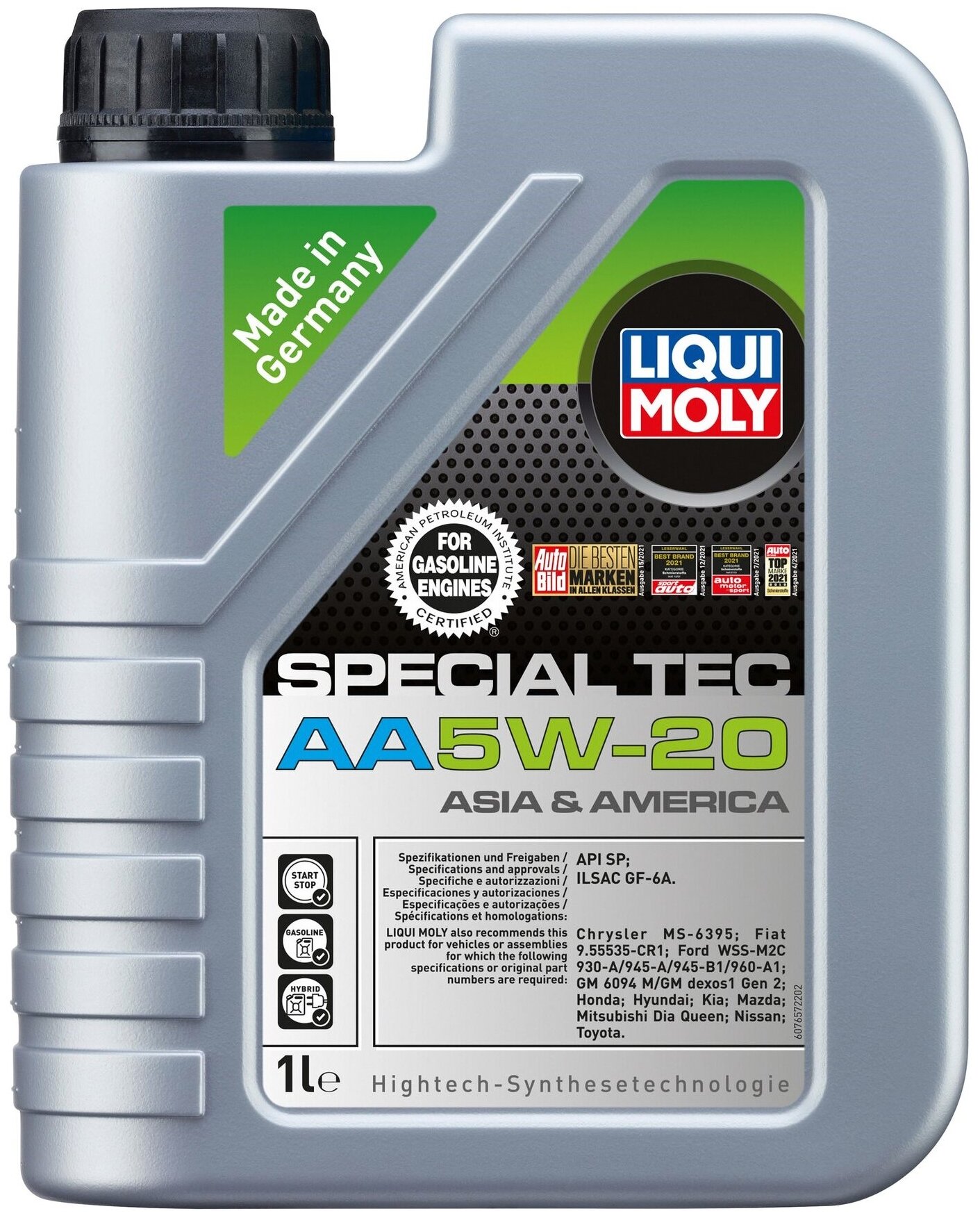Синтетическое моторное масло LIQUI MOLY Special Tec AA 5W-20