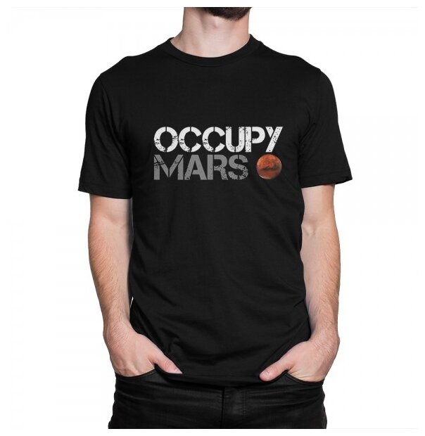 Купить Футболка Dream Shirts Occupy Mars МужскаяЧерная за 1790р. с ...