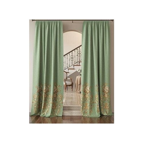 фото Комплект штор томдом лиорсиан (зеленый)