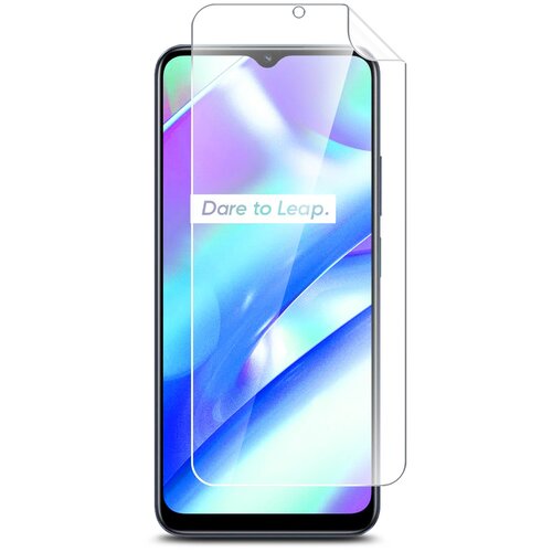 Защитная пленка на Realme C33 (Риалми С33) на Экран прозрачная гидрогелевая с олеофобным покрытием силиконовая клеевая основа полноклеевое, Miuko