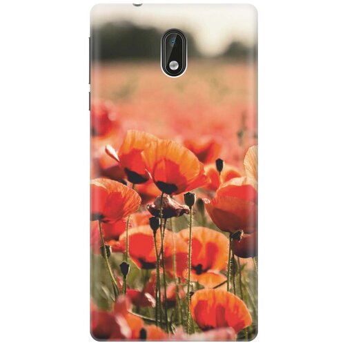 фото Re:pa накладка transparent для nokia 3 с принтом "маки"