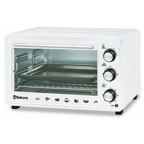 Мини-печь SAKURA SA-7025W белый 524500₽