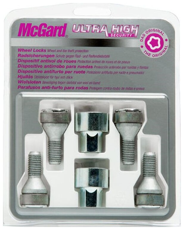 Болты-секретки McGard 37279SL M12x1.5 L25.5mm S17mm