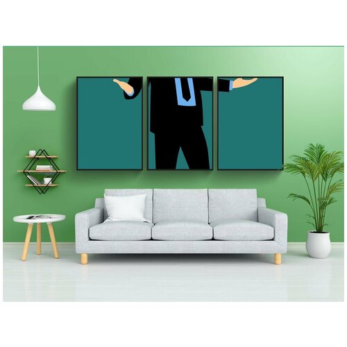 фото Набор модулных постеров для интерьера "дизайн, бизнес, бизнесмен" 60x90 см. в тубусе, без рамки lotsprints