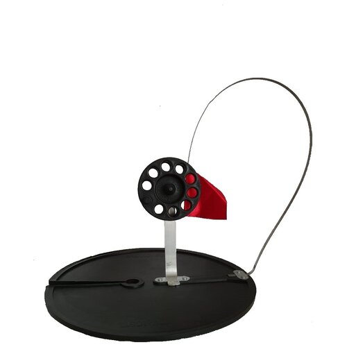 фото Жерлица на алюминиевой стойке, подставка d-200мм. катушка d-63мм. 2 штуки ermakov