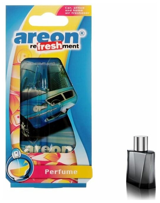 Ароматизатор на зеркало Areon Refreshment гелевый, парфюм 704-025-905